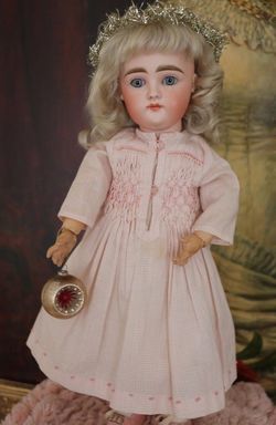 Vintage Porcelain Bisque Dolls, Blonde Brother and Sister Dolls, Set of two  15
