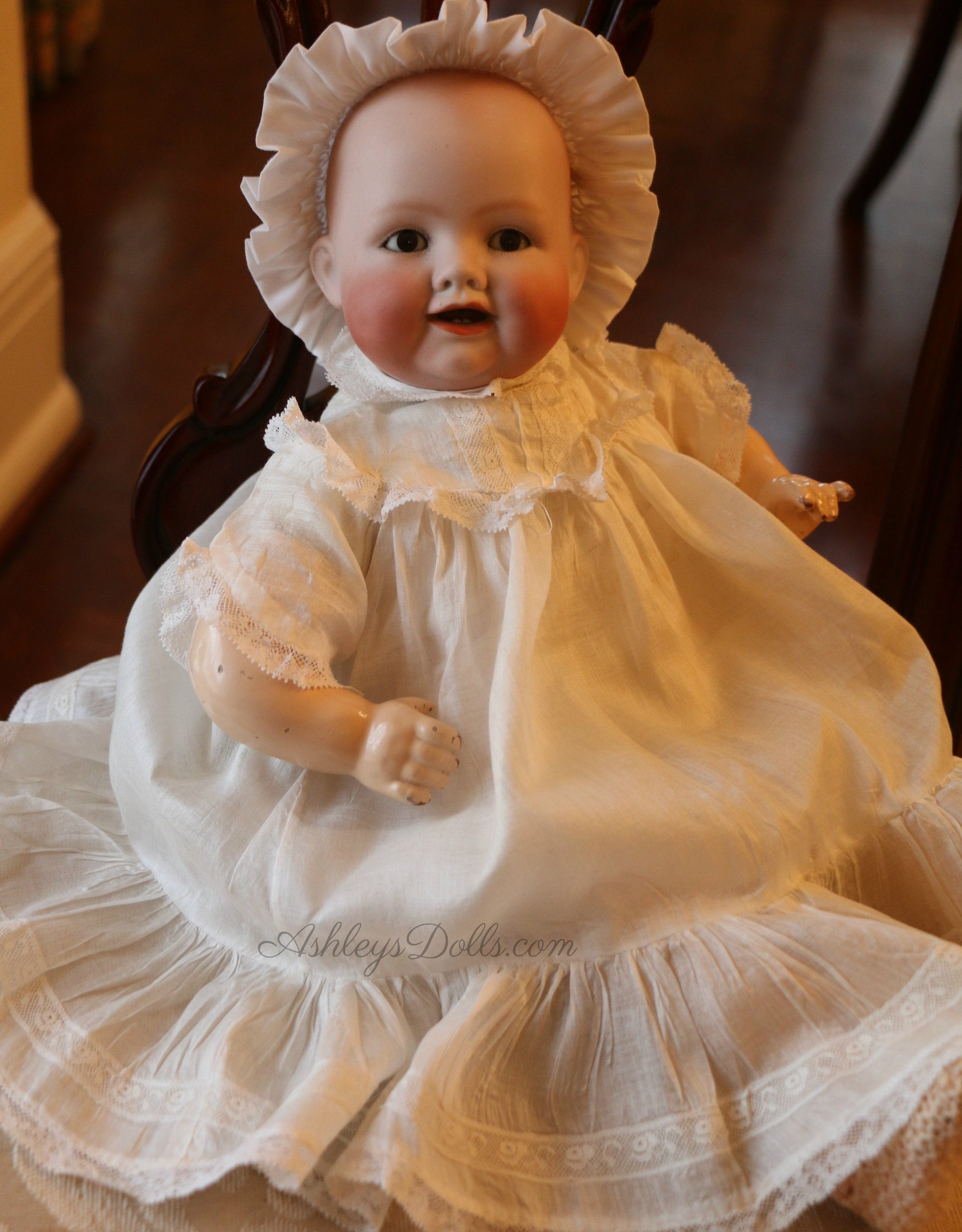 Sold Antique Georgene Averill Bonnie Babe German Doll 15 In Antique